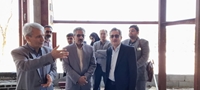 بازدید رییس دانشگاه از پروژه ساخت بخش سوانح و سوختگی بیمارستان